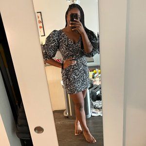 Zara B/W Printed Dress